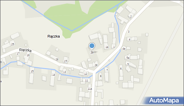 Rączka, Rączka, 29, mapa Rączka