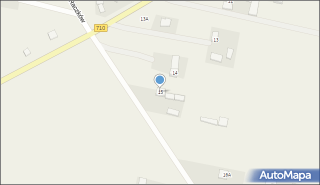 Raczków, Raczków, 15, mapa Raczków