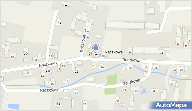 Raczkowa, Raczkowa, 27, mapa Raczkowa