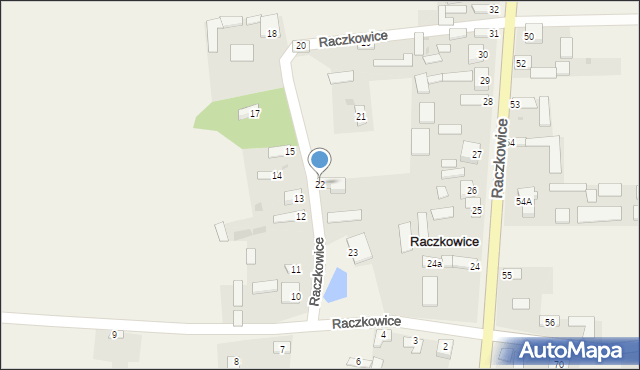 Raczkowice, Raczkowice, 22, mapa Raczkowice