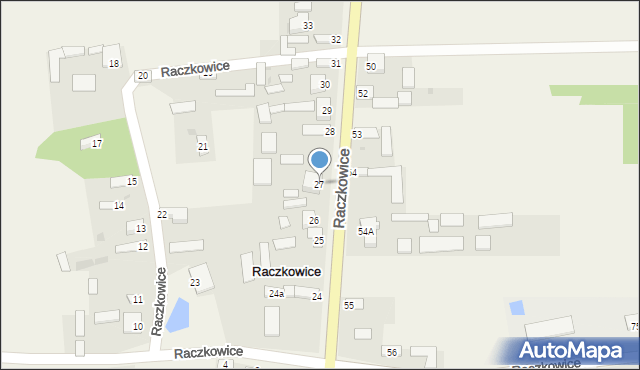 Raczkowice, Raczkowice, 27, mapa Raczkowice