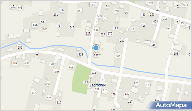 Rączna, Rączna, 243, mapa Rączna