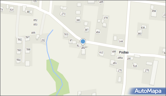 Rączna, Rączna, 461, mapa Rączna