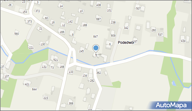 Rączna, Rączna, 5, mapa Rączna