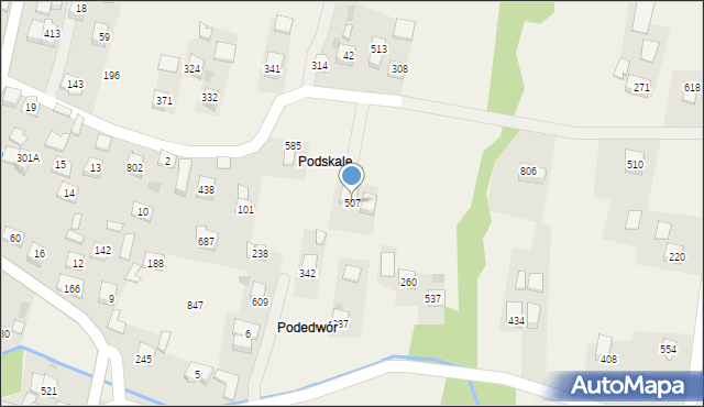 Rączna, Rączna, 507, mapa Rączna