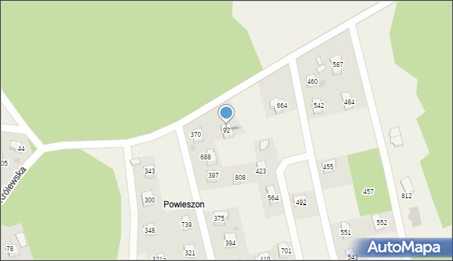Rączna, Rączna, 92, mapa Rączna
