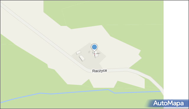 Raczyce, Raczyce, 1, mapa Raczyce