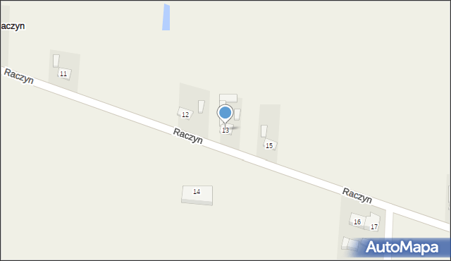 Raczyn, Raczyn, 13, mapa Raczyn