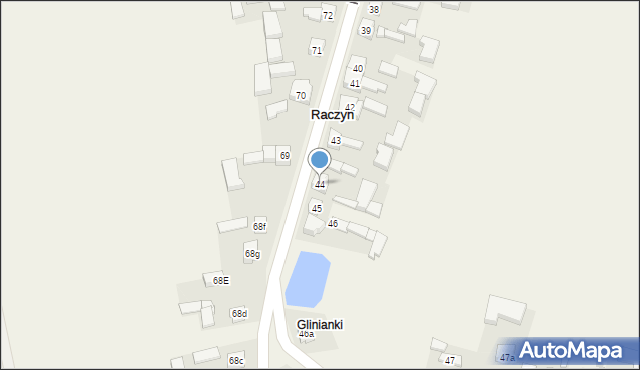 Raczyn, Raczyn, 44, mapa Raczyn