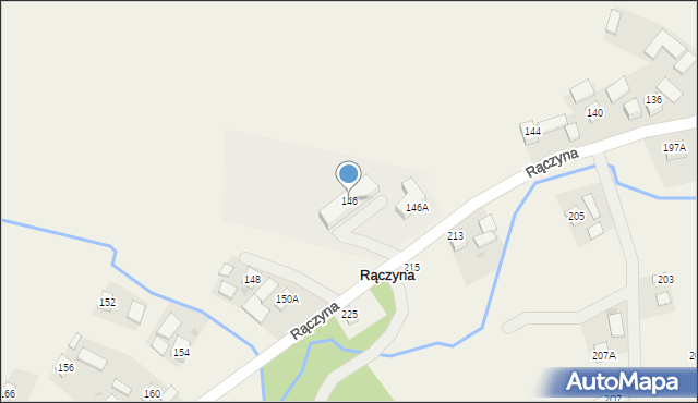 Rączyna, Rączyna, 146, mapa Rączyna