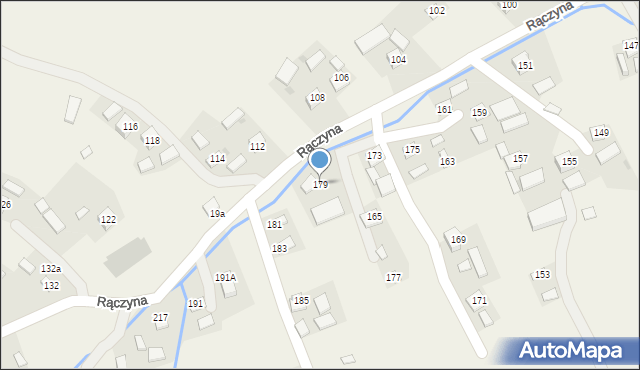 Rączyna, Rączyna, 179, mapa Rączyna