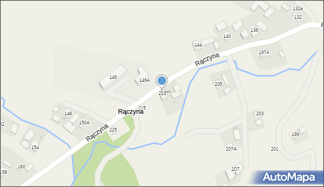 Rączyna, Rączyna, 213, mapa Rączyna