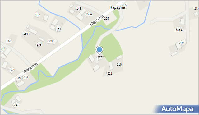 Rączyna, Rączyna, 227, mapa Rączyna