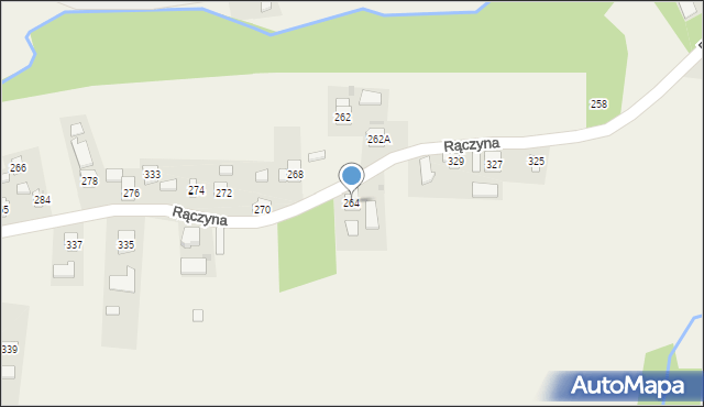 Rączyna, Rączyna, 264, mapa Rączyna