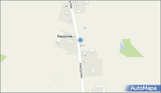 Raczynów, Raczynów, 7, mapa Raczynów