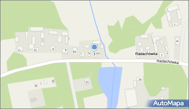 Radachówka, Radachówka, 6, mapa Radachówka