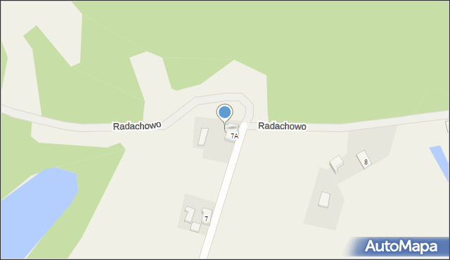 Radachowo, Radachowo, 7b, mapa Radachowo