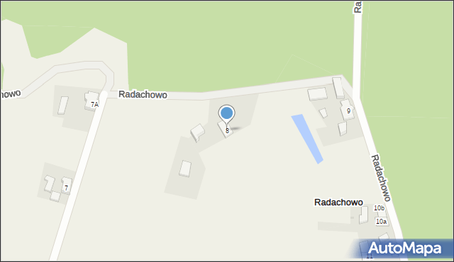 Radachowo, Radachowo, 8, mapa Radachowo