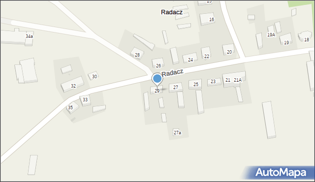 Radacz, Radacz, 29, mapa Radacz