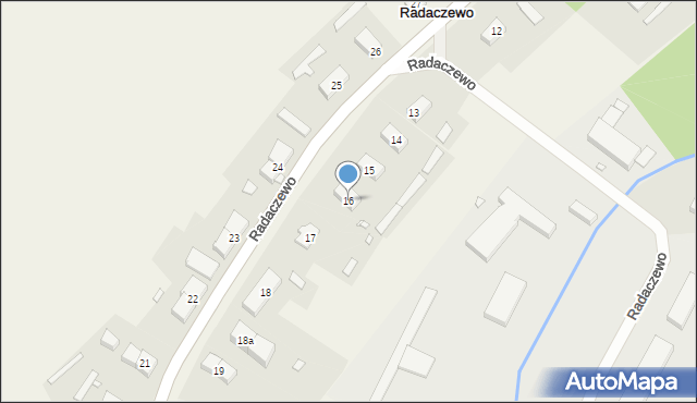 Radaczewo, Radaczewo, 16, mapa Radaczewo