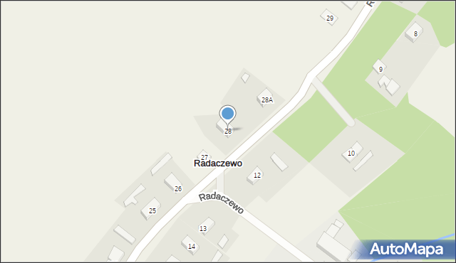 Radaczewo, Radaczewo, 28, mapa Radaczewo