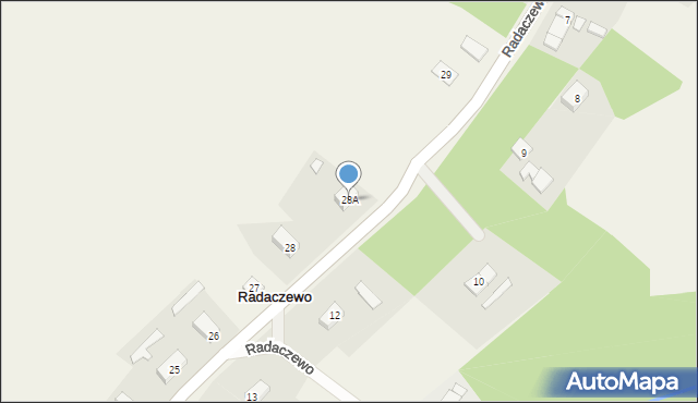 Radaczewo, Radaczewo, 28A, mapa Radaczewo