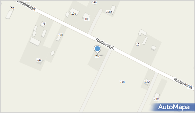 Radawczyk, Radawczyk, 74c, mapa Radawczyk