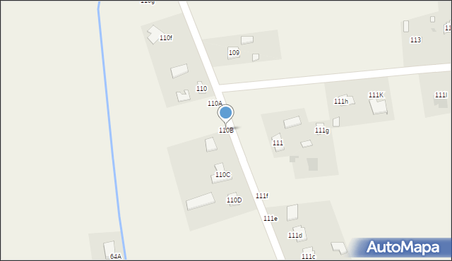 Radawiec Duży, Radawiec Duży, 110B, mapa Radawiec Duży