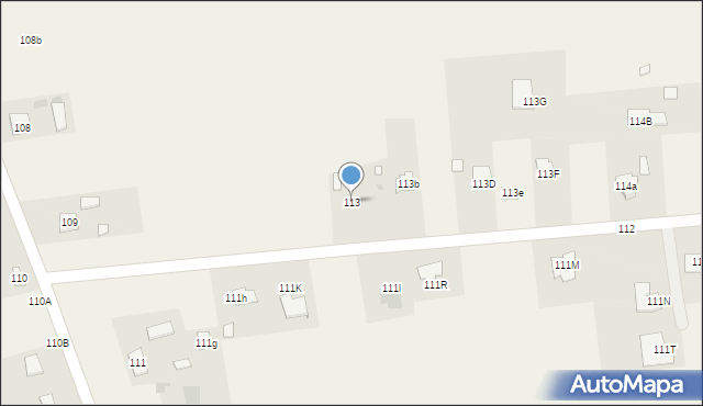 Radawiec Duży, Radawiec Duży, 113, mapa Radawiec Duży