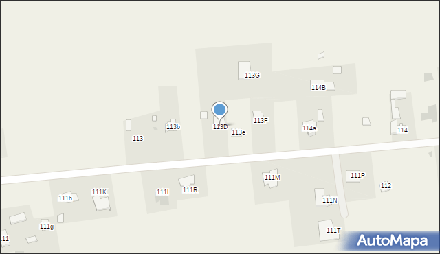Radawiec Duży, Radawiec Duży, 113D, mapa Radawiec Duży