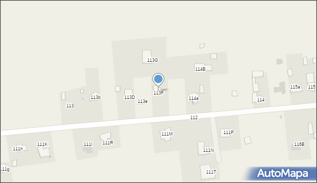 Radawiec Duży, Radawiec Duży, 113F, mapa Radawiec Duży