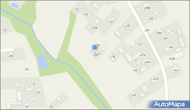 Radawiec Duży, Radawiec Duży, 134, mapa Radawiec Duży