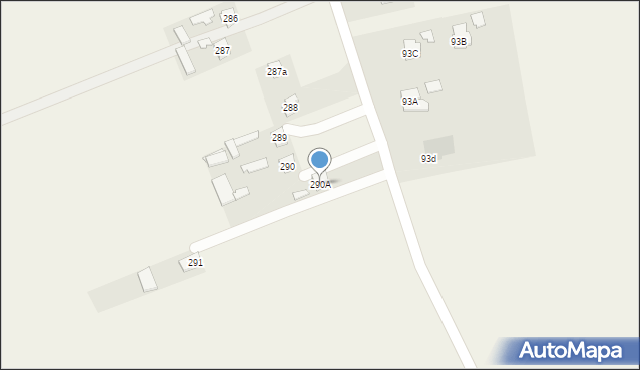 Radawiec Duży, Radawiec Duży, 290A, mapa Radawiec Duży