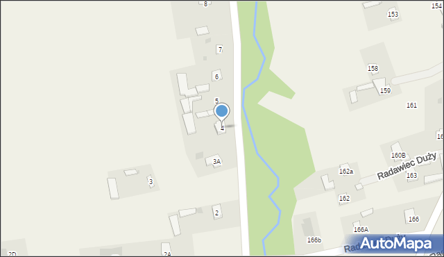 Radawiec Duży, Radawiec Duży, 4, mapa Radawiec Duży
