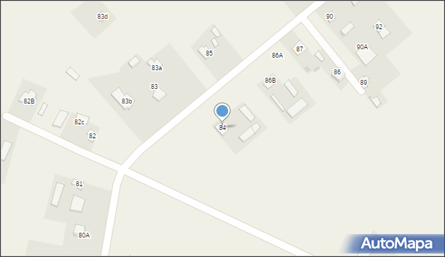 Radawiec Duży, Radawiec Duży, 84, mapa Radawiec Duży