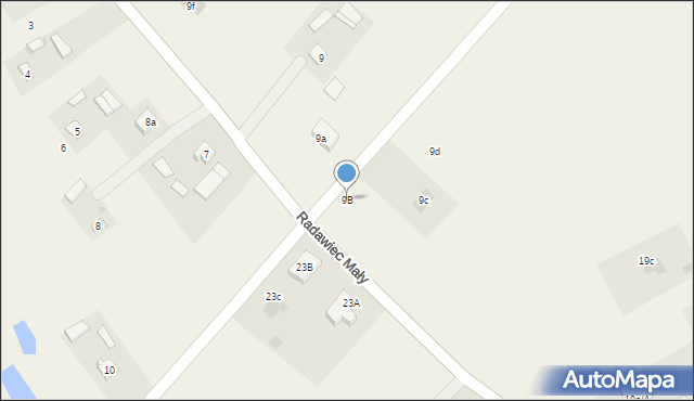 Radawiec Mały, Radawiec Mały, 9B, mapa Radawiec Mały