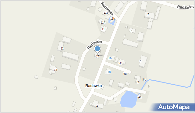 Radawka, Radawka, 15, mapa Radawka