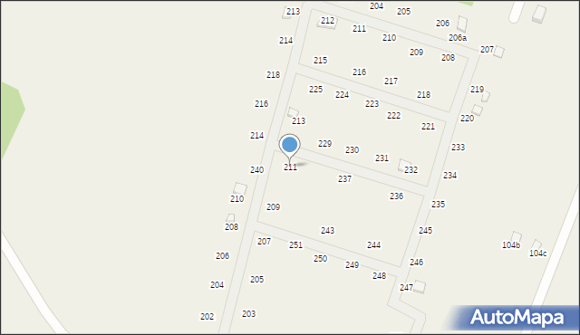 Radawka, Radawka, 211, mapa Radawka