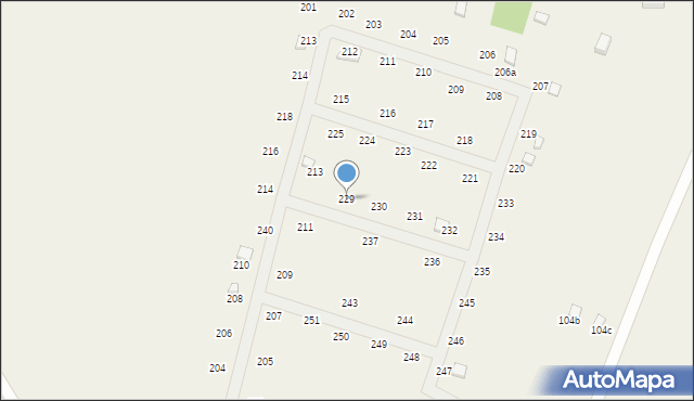 Radawka, Radawka, 229, mapa Radawka