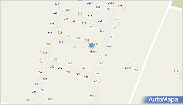 Radawka, Radawka, 236, mapa Radawka