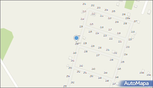 Radawka, Radawka, 239, mapa Radawka