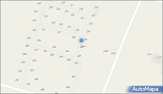 Radawka, Radawka, 245, mapa Radawka