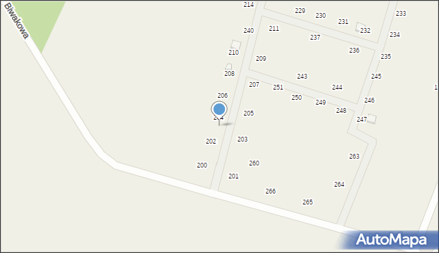 Radawka, Radawka, 255, mapa Radawka