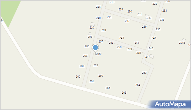 Radawka, Radawka, 262, mapa Radawka