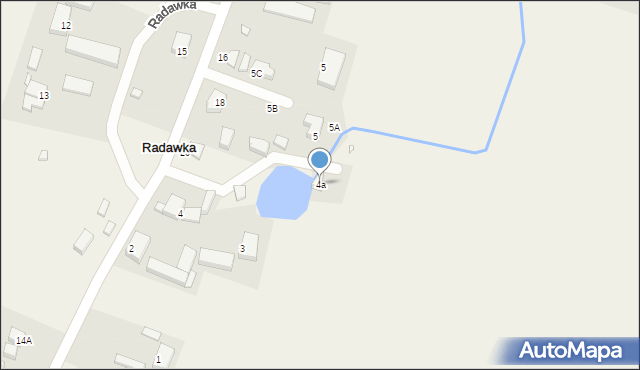 Radawka, Radawka, 4a, mapa Radawka