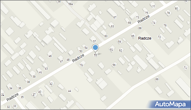 Radcze, Radcze, 53, mapa Radcze