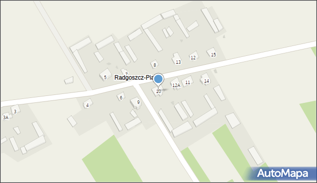 Radgoszcz, Radgoszcz, 10, mapa Radgoszcz