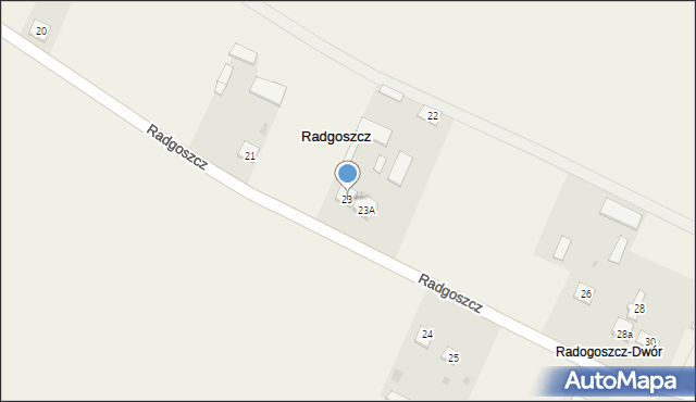 Radgoszcz, Radgoszcz, 23, mapa Radgoszcz