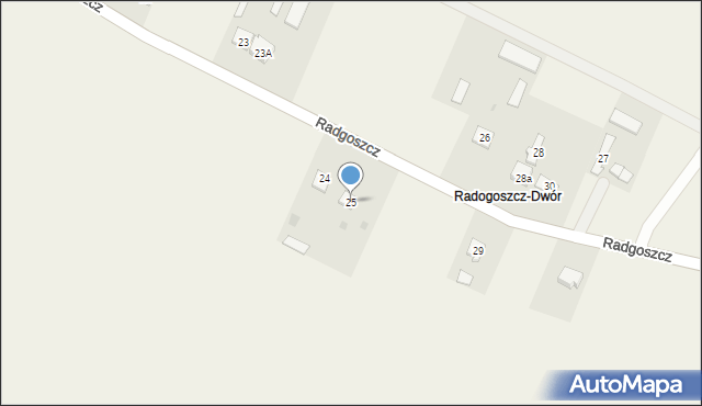 Radgoszcz, Radgoszcz, 25, mapa Radgoszcz