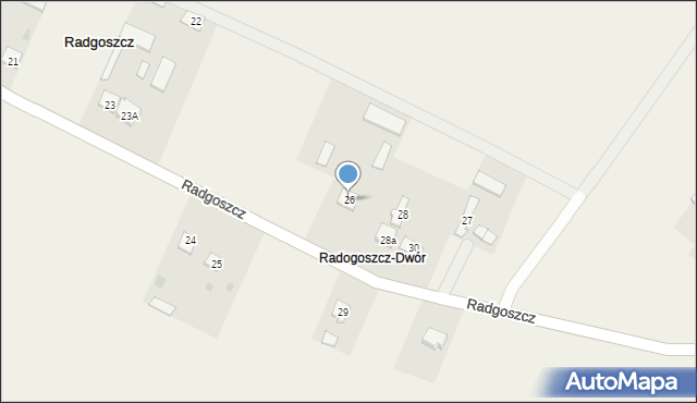 Radgoszcz, Radgoszcz, 26, mapa Radgoszcz